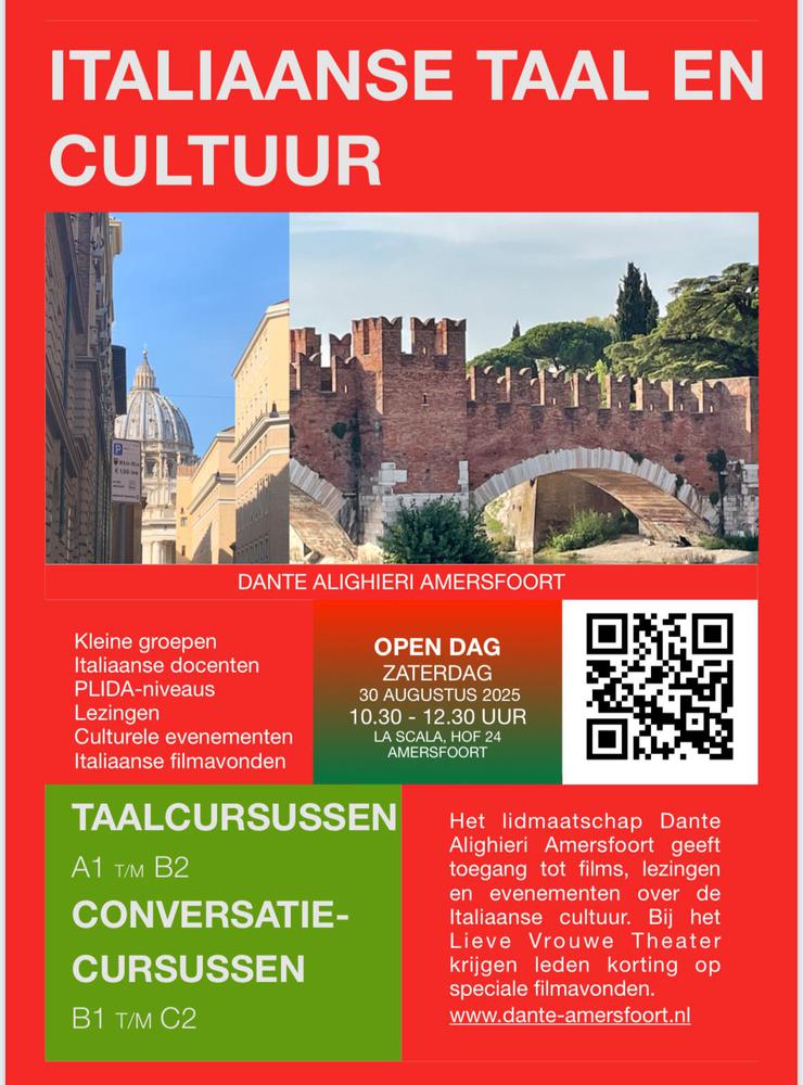 OPEN DAG Dante Alighieri Amersfoort 30 augustus 2025
