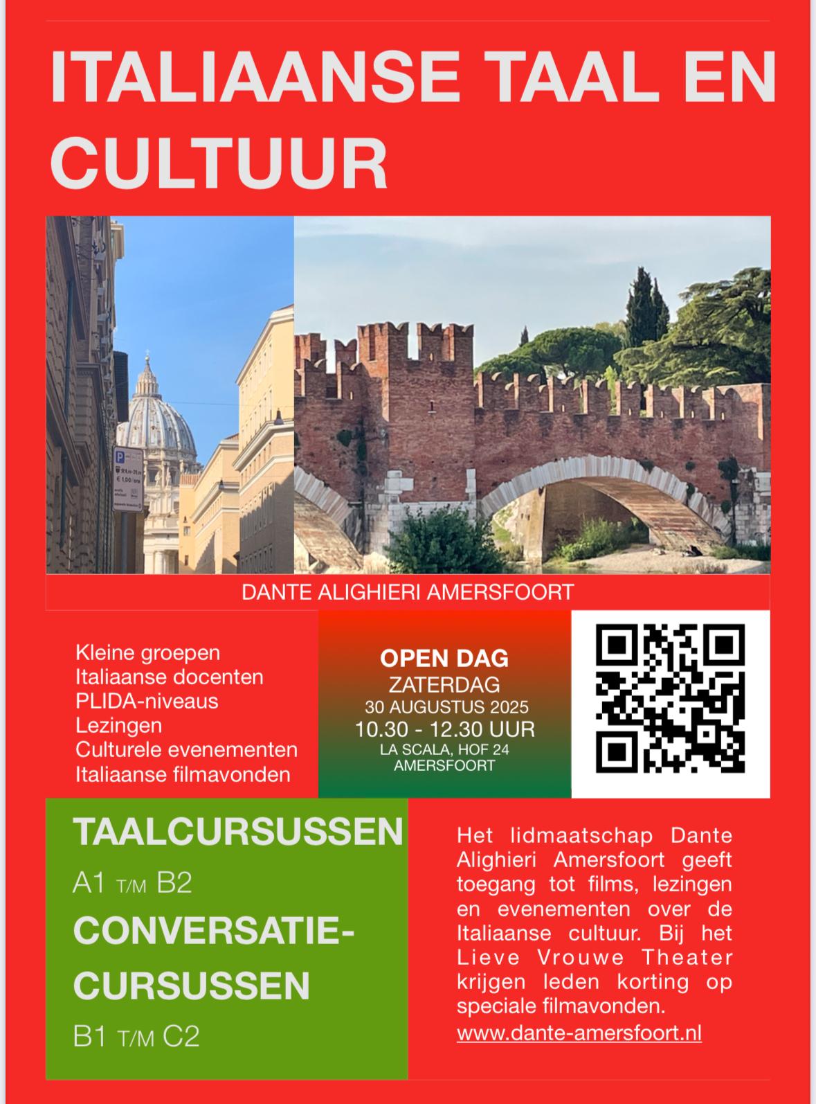 OPEN DAG Dante Alighieri Amersfoort 30 augustus 2025